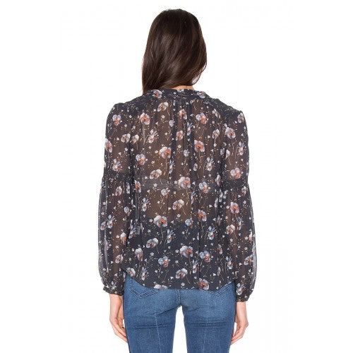 Ulla Johnson Mimi Floral Printed Blouse Top S-4 NWT