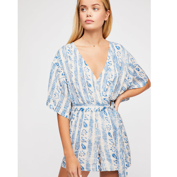 Free People Put A Ring On It Romper Dress S