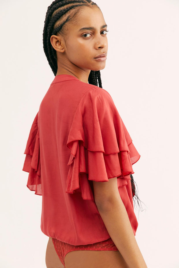 Intimately Free People Call Me Later Solid Bodysuit Top