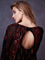 $350 Free People My Beloved Georgette Mini Dress