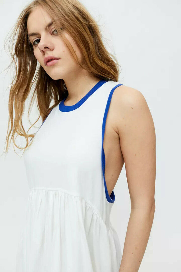 Urban Outfitters UO Hadley 撞色饰边迷你连衣裙