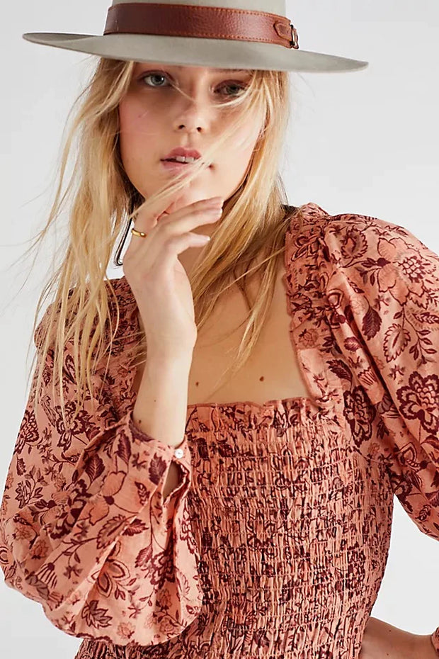 Free People Smock It To Me Mini Dress S