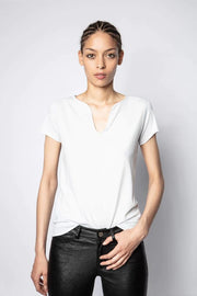 Zadig & Voltaire Tunisien MC Skull Print T-Shirt Top