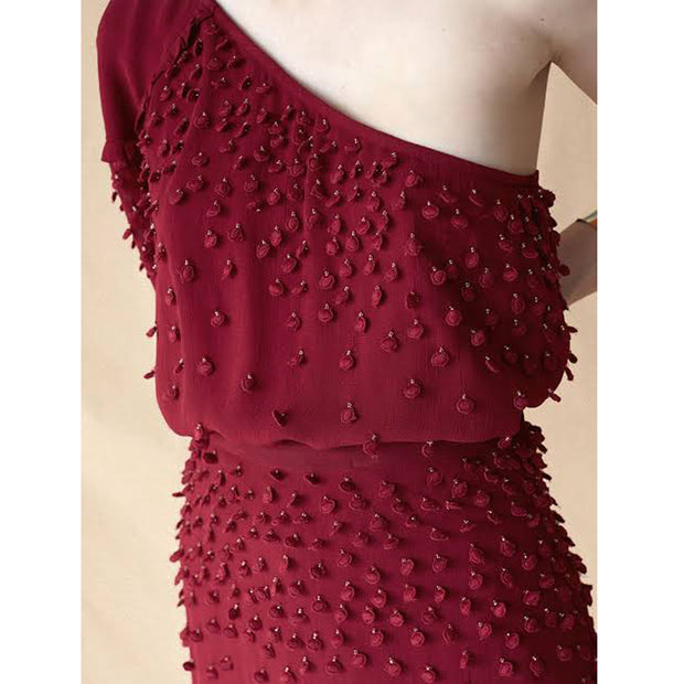 Hoss Intropia Anthropologie Beaded Top & Skirt Set M