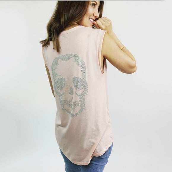 Zadig & Voltaire Brooklyn Skull Tank Top