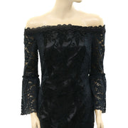 Free People Embroidered Shift Mini Dress XS