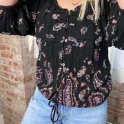 Ecote Urban Outfitters 佩斯利印花衬衫上衣