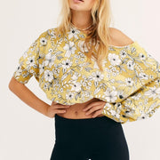 Free People Martin Floral Printed Pullover Top