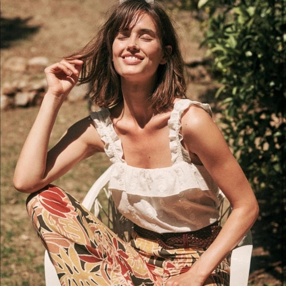 Sezane Paris Hermine Blouse Top
