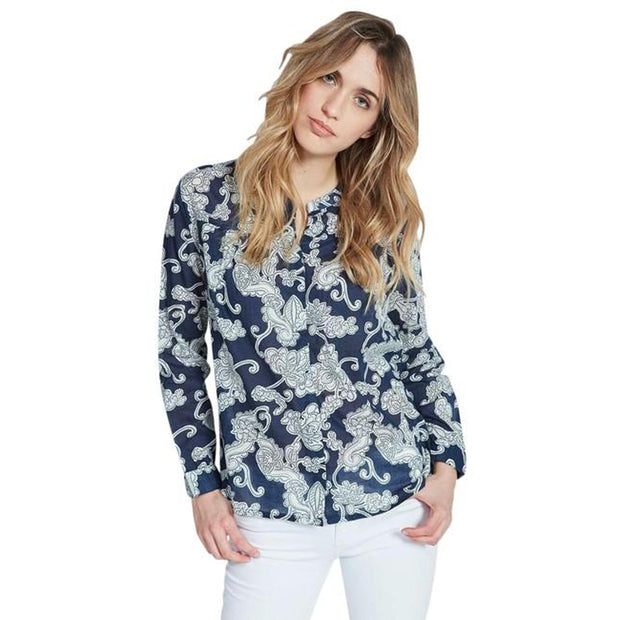 Berenice Chemise Via Printed Shirt Blouse Top