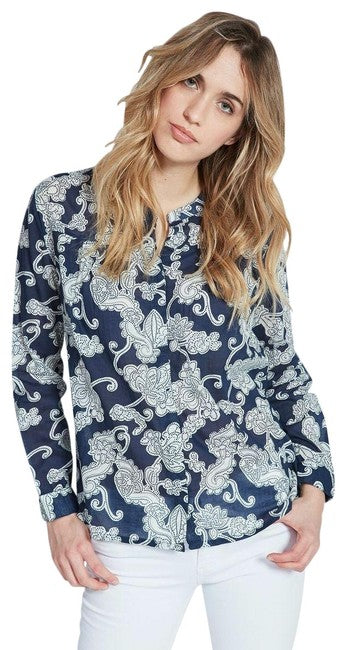 Berenice Chemise Via Floral Printed Blouse Top S