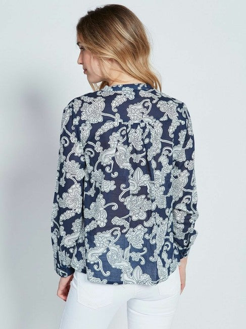 Berenice Chemise Via Printed Shirt Blouse Top