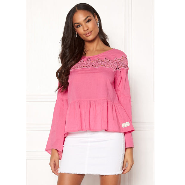 Odd Molly Anthropologie Lacey Moves Blouse Top S-1