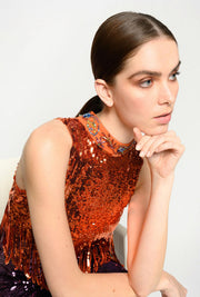 Pinko Womens Sequin Embellished Mini Dress S