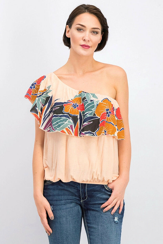 Free People Annka Bubble Floral Printed Blouse Top