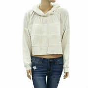 Free People Piper Pieced Cropped Hoodie Top