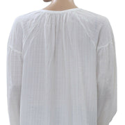 Akemi + Kin Anthropologie Embroidered Blouse Top S