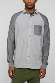 Koto Urban Outfitters Men's Breezy Raglan Button-Down Shirt Top M