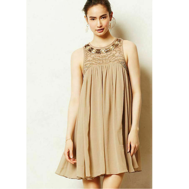 Moulinette Soeurs Anthropologie Sonora Embellished Tunic Dress