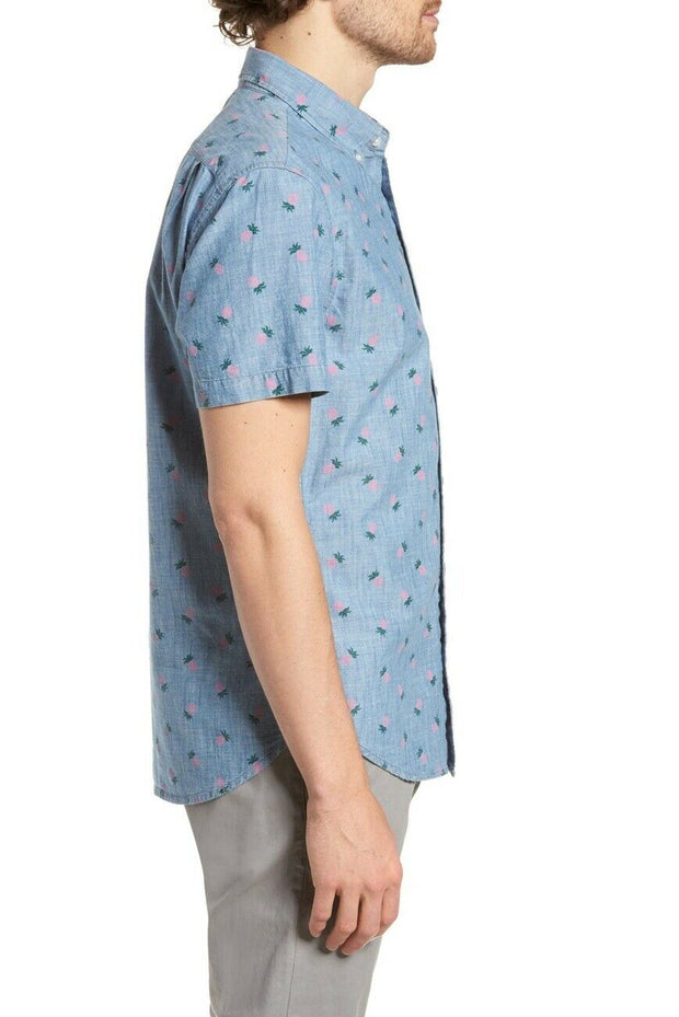 BONOBOS Riviera Standard Fit Pineapple Print "HAWAIIAN" Sport Men's Shirt