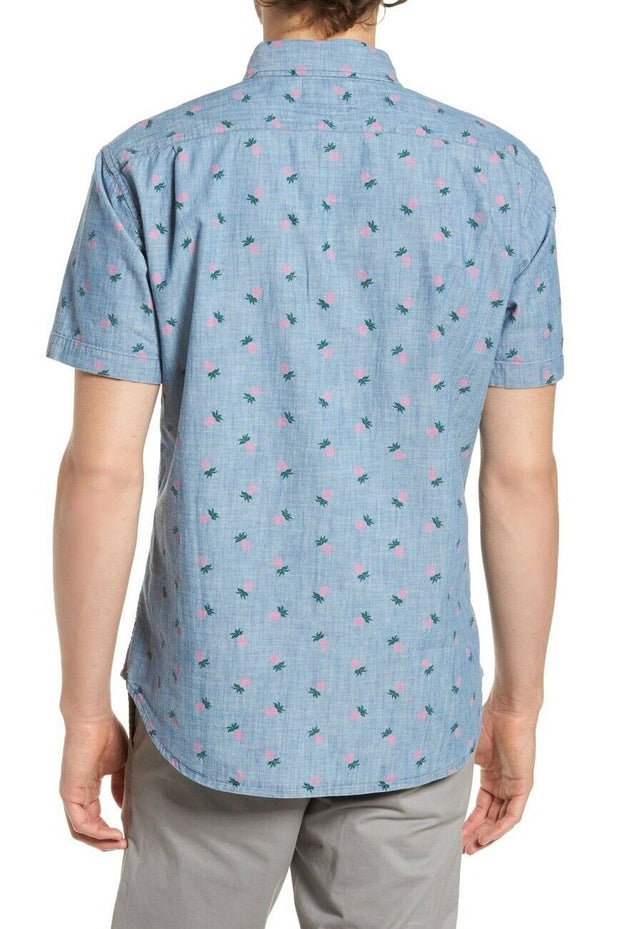 BONOBOS Riviera Standard Fit Pineapple Print "HAWAIIAN" Sport Men's Shirt