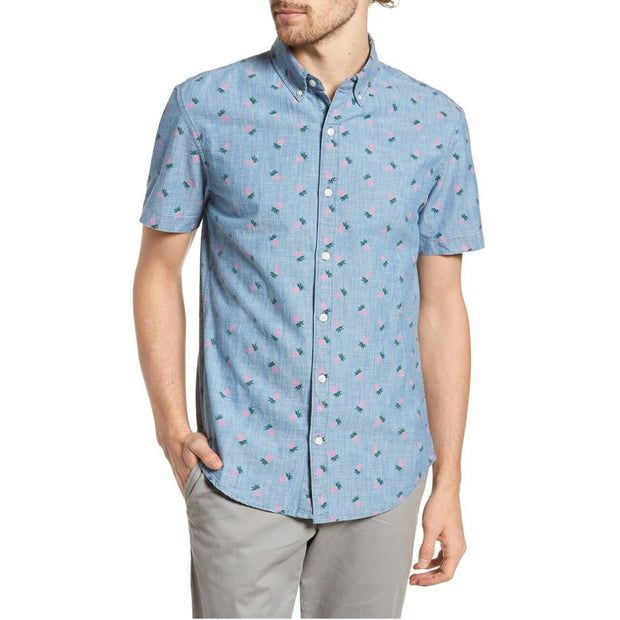 BONOBOS Riviera Standard Fit Pineapple Print "HAWAIIAN" Sport Men's Shirt