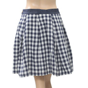 Anthropologie Plaids & Checks Printed Mini Skirt S