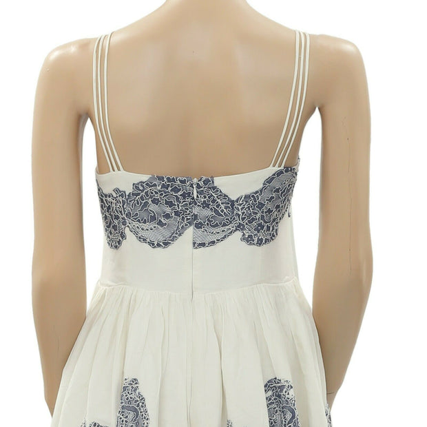 Monsoon Lace Embroidered Slip Dress