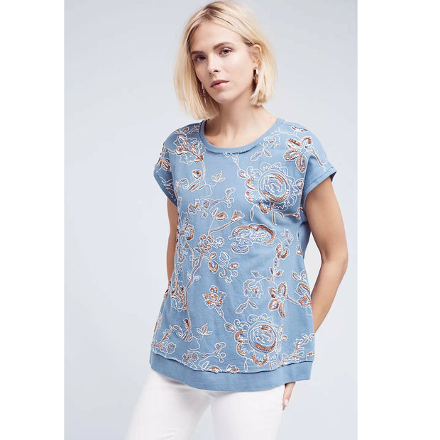 Akemi + Kin Anthropologie Hildie Teen Blouse Top S