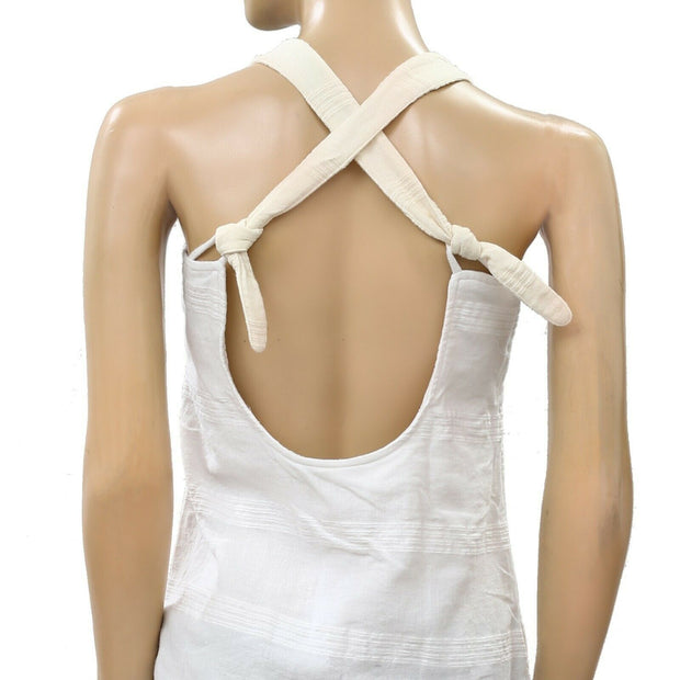 Free People Keep It Simple Buttondown Tank Tunic Top M