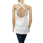 Free People Keep It Simple Buttondown Tank Tunic Top M