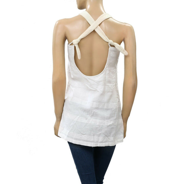 Free People Keep It Simple Buttondown Tank Tunic Top M