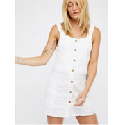 Free People Keep It Simple Buttondown Tank Tunic Top M