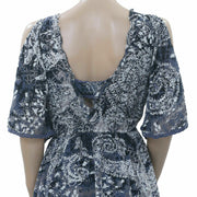 Free People Love Birds Floral Printed Tunic Dress M