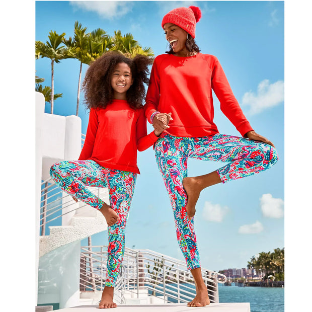 Lilly Pulitzer Girls Luxletic Mini Beach Comber Sweatshirt