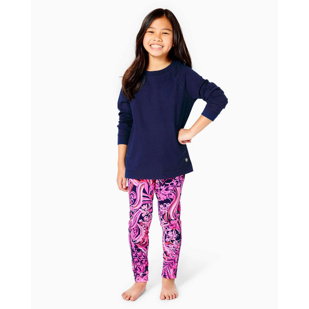 Lilly Pulitzer Girls Luxletic Mini Beach Comber Sweatshirt
