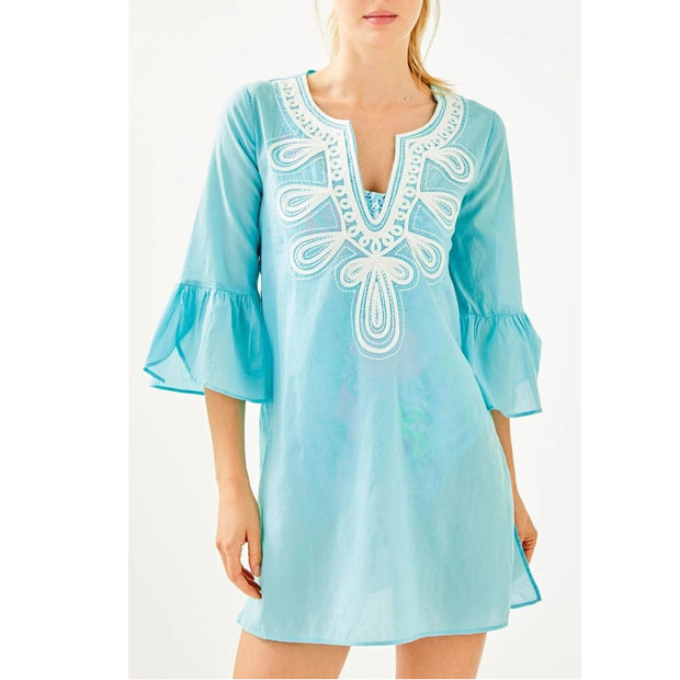 Lilly Pulitzer Piet Coverup Embroidered Tunic Dress
