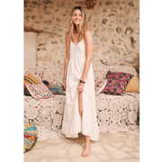 Sezane Robe Ama Slip Maxi Dress