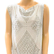 Mes Demoiselles Shimmer Printed Shift Tunic Dress