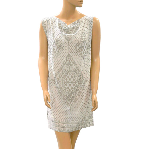Mes Demoiselles Shimmer Printed Shift Tunic Dress