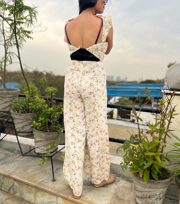 Denim & Supply by Ralph Lauren Open-Back Floral Printed Jumpsuit