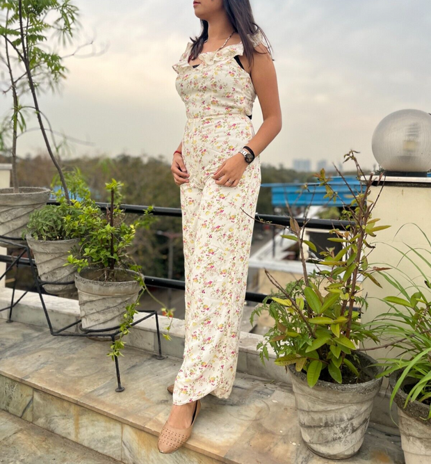Denim & Supply by Ralph Lauren Open-Back Floral Printed Jumpsuit