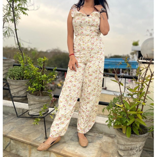 Denim & Supply by Ralph Lauren Open-Back Floral Printed Jumpsuit
