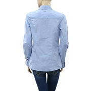 S.Oliver Solid Blue Shirt Tunic Top