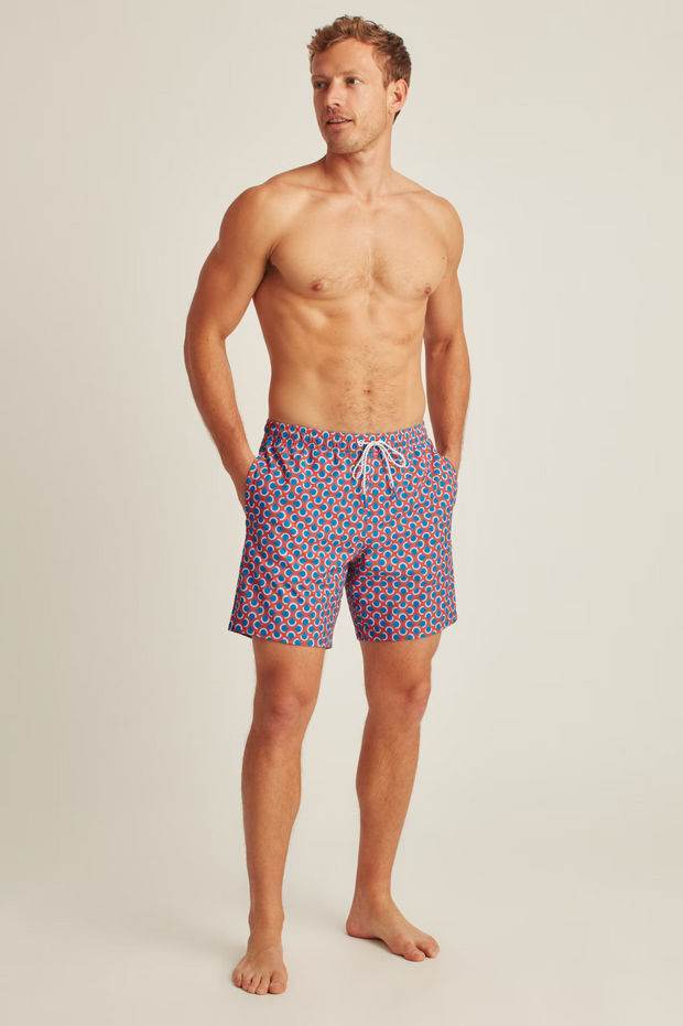 Bonobos Riviera Recycled Swim Noodle Geo Trunks Shorts XXL