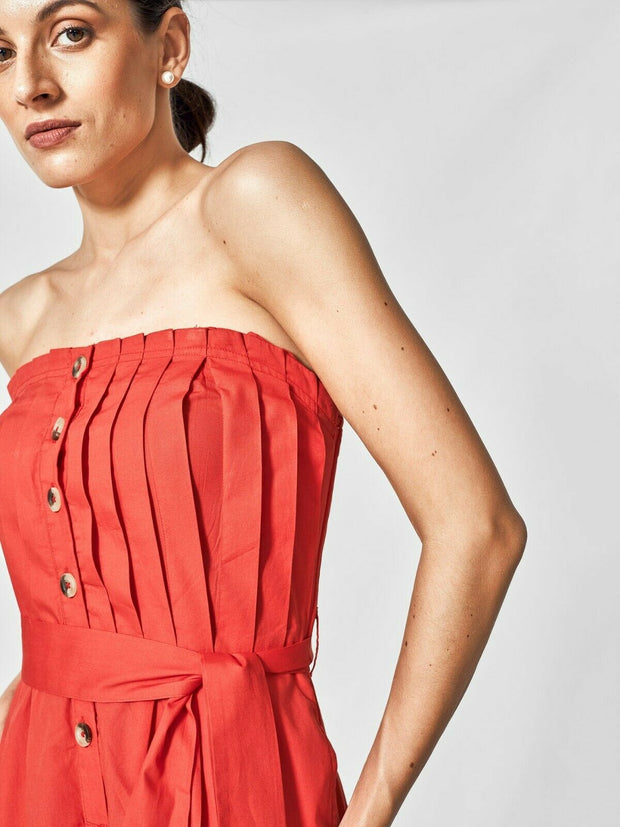 The Label Life Scarlet Tube Red Jumpsuit Dress