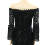 Free People Embroidered Shift Mini Dress XS