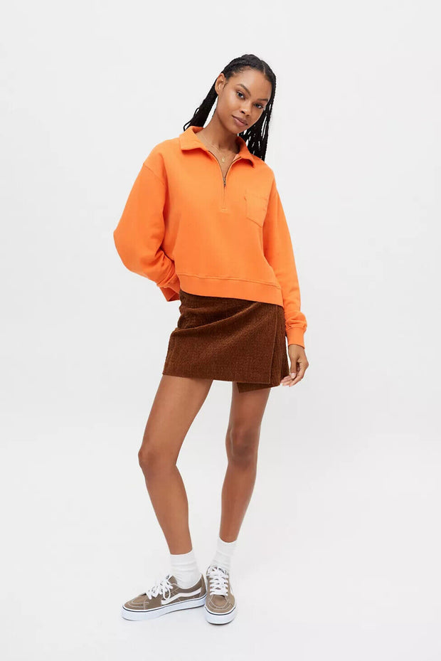 BDG Urban Outfitters Ellie Half-Zip Sweatshirt Top XS