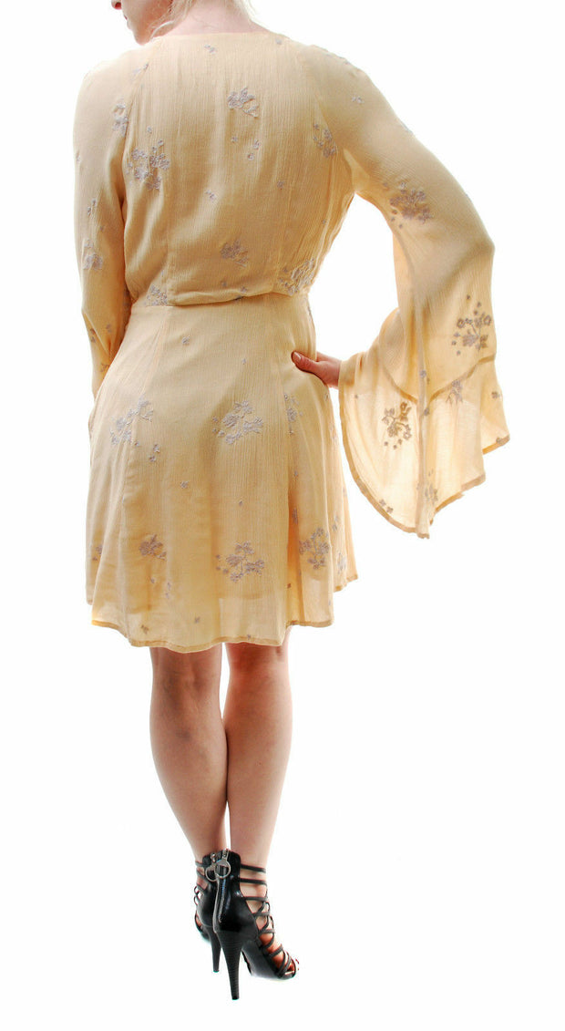 Free People Jasmine Floral Embroidered Tunic Dress XS