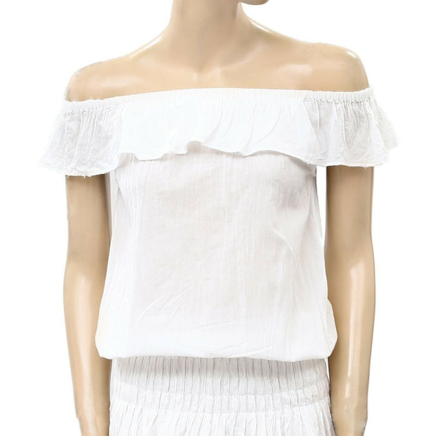 Free People 露肩迷你连衣裙